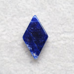 Natural Sodalite Diamond Cabochon 20x12mm 6.5ct - Royal Blue with White Calcite Veining - Pedra Gems