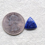 Natural Sodalite Trillion Cabochon 12x13mm 3.5ct - Royal Blue with White Calcite Veining - Pedra Gems