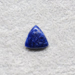 Natural Sodalite Trillion Cabochon 12x13mm 3.5ct - Royal Blue with White Calcite Veining - Pedra Gems