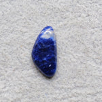 Natural Sodalite Freeform Cabochon 20x10mm 5.5ct - Royal Blue with White Calcite Veining - Pedra Gems