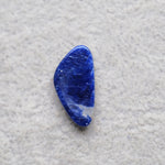 Natural Sodalite Freeform Cabochon 20x10mm 5.5ct - Royal Blue with White Calcite Veining - Pedra Gems