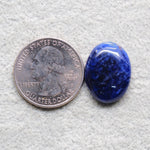 Natural Sodalite Oval Cabochon 21x16mm 12ct - Royal Blue with White Calcite Veining - Pedra Gems