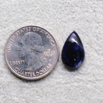 Natural Sodalite Pear Cabochon 16x10mm 4.5ct - Royal Blue with White Calcite Veining - Pedra Gems