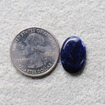 Natural Sodalite Oval Cabochon 18x12mm 5ct - Royal Blue with White Calcite Veining - Pedra Gems