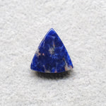 Natural Sodalite Trillion Cabochon 17x17mm 7.5ct - Royal Blue with White Calcite Veining - Pedra Gems