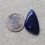 Natural Sodalite Freeform Cabochon 33x18mm 19.5ct - Royal Blue with White Calcite Veining - Pedra Gems