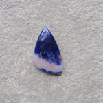 Natural Sodalite Freeform Cabochon 20x12mm 5ct - Royal Blue with White Calcite Veining - Pedra Gems