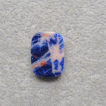 Natural Sodalite Cushion Cabochon 19x14mm 9ct - Royal Blue with White Calcite Veining - Pedra Gems