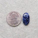 Natural Sodalite Oval Cabochon 20x12mm 7ct - Royal Blue with White Calcite Veining - Pedra Gems