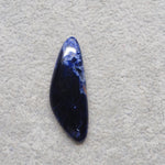 Natural Sodalite Freeform Cabochon 39x14mm 16.5ct - Royal Blue with White Calcite Veining - Pedra Gems