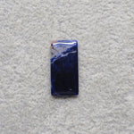 Natural Sodalite Cushion Cabochon 20x10mm 4ct - Royal Blue with White Calcite Veining - Pedra Gems