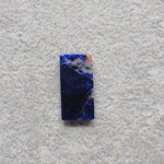 Natural Sodalite Cushion Cabochon 20x10mm 4ct - Royal Blue with White Calcite Veining - Pedra Gems
