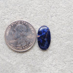 Natural Sodalite Oval Cabochon 19x10mm 4.5ct - Royal Blue with White Calcite Veining - Pedra Gems