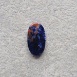 Natural Sodalite Oval Cabochon 19x10mm 4.5ct - Royal Blue with White Calcite Veining - Pedra Gems