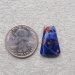 Natural Sodalite Trapezoid Cabochon 22x15mm 8.5ct - Royal Blue with White Calcite Veining - Pedra Gems