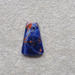 Natural Sodalite Trapezoid Cabochon 22x15mm 8.5ct - Royal Blue with White Calcite Veining - Pedra Gems
