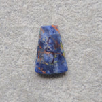 Natural Sodalite Trapezoid Cabochon 22x15mm 8.5ct - Royal Blue with White Calcite Veining - Pedra Gems
