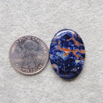 Natural Sodalite Oval Cabochon 30x22mm 23.5ct - Royal Blue with White Calcite Veining - Pedra Gems