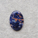 Natural Sodalite Oval Cabochon 30x22mm 23.5ct - Royal Blue with White Calcite Veining - Pedra Gems