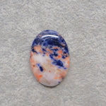 Natural Sodalite Oval Cabochon 30x21mm 21ct - Royal Blue with White Calcite Veining - Pedra Gems