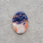 Natural Sodalite Oval Cabochon 30x21mm 21ct - Royal Blue with White Calcite Veining - Pedra Gems