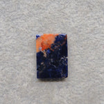 Natural Sodalite Cushion Cabochon 19x13mm 8ct - Royal Blue with White Calcite Veining - Pedra Gems