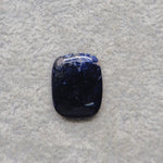 Natural Sodalite Cushion Cabochon 18x14mm 8ct - Royal Blue with White Calcite Veining - Pedra Gems