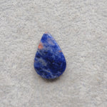 Natural Sodalite Pear Cabochon 23x15mm 11.5ct - Royal Blue with White Calcite Veining - Pedra Gems