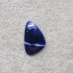 Natural Sodalite Freeform Cabochon 22x14mm 9ct - Royal Blue with White Calcite Veining - Pedra Gems