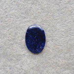 Natural Sodalite Oval Cabochon 19x13mm 4.5ct - Royal Blue with White Calcite Veining - Pedra Gems