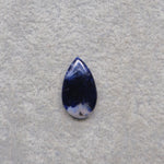 Natural Sodalite Pear Cabochon 19x11mm 6ct - Royal Blue with White Calcite Veining - Pedra Gems