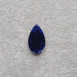 Natural Sodalite Pear Cabochon 19x11mm 6ct - Royal Blue with White Calcite Veining - Pedra Gems