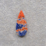 Natural Sodalite Pear Cabochon 27x12mm 11.5ct - Royal Blue with White Calcite Veining - Pedra Gems