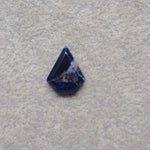 Natural Sodalite Diamond Cabochon 14x12mm 3.5ct - Royal Blue with White Calcite Veining - Pedra Gems