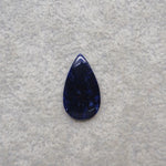 Natural Sodalite Pear Cabochon 19x11mm 4ct - Royal Blue with White Calcite Veining - Pedra Gems