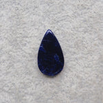 Natural Sodalite Pear Cabochon 19x11mm 4ct - Royal Blue with White Calcite Veining - Pedra Gems