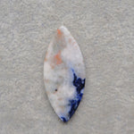 Natural Sodalite Marquise (Navette) Cabochon 40x17mm 20.5ct - Royal Blue with White Calcite Veining - Pedra Gems