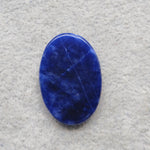 Natural Sodalite Oval Cabochon 31x21mm 25.5ct - Royal Blue with White Calcite Veining - Pedra Gems
