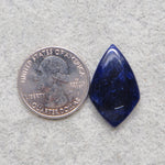 Natural Sodalite Diamond Cabochon 27x17mm 18ct - Royal Blue with White Calcite Veining - Pedra Gems