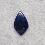 Natural Sodalite Diamond Cabochon 27x17mm 18ct - Royal Blue with White Calcite Veining - Pedra Gems