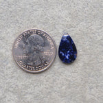 Natural Sodalite Pear Cabochon 18x10mm 4ct - Royal Blue with White Calcite Veining - Pedra Gems