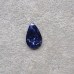 Natural Sodalite Pear Cabochon 18x10mm 4ct - Royal Blue with White Calcite Veining - Pedra Gems