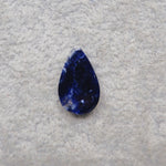 Natural Sodalite Pear Cabochon 18x10mm 4ct - Royal Blue with White Calcite Veining - Pedra Gems