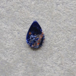 Natural Sodalite Pear Cabochon 17x11mm 4ct - Royal Blue with White Calcite Veining - Pedra Gems