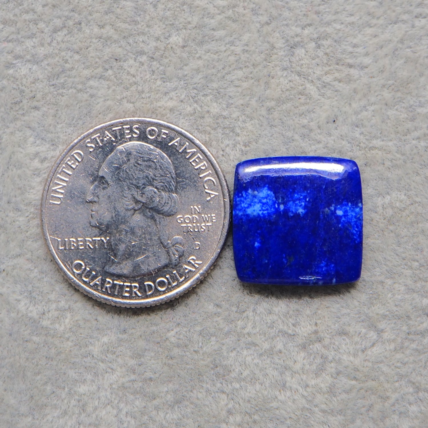 Lapis Lazuli Cabochon 16x16mm 9ct Square – Pedra Gems