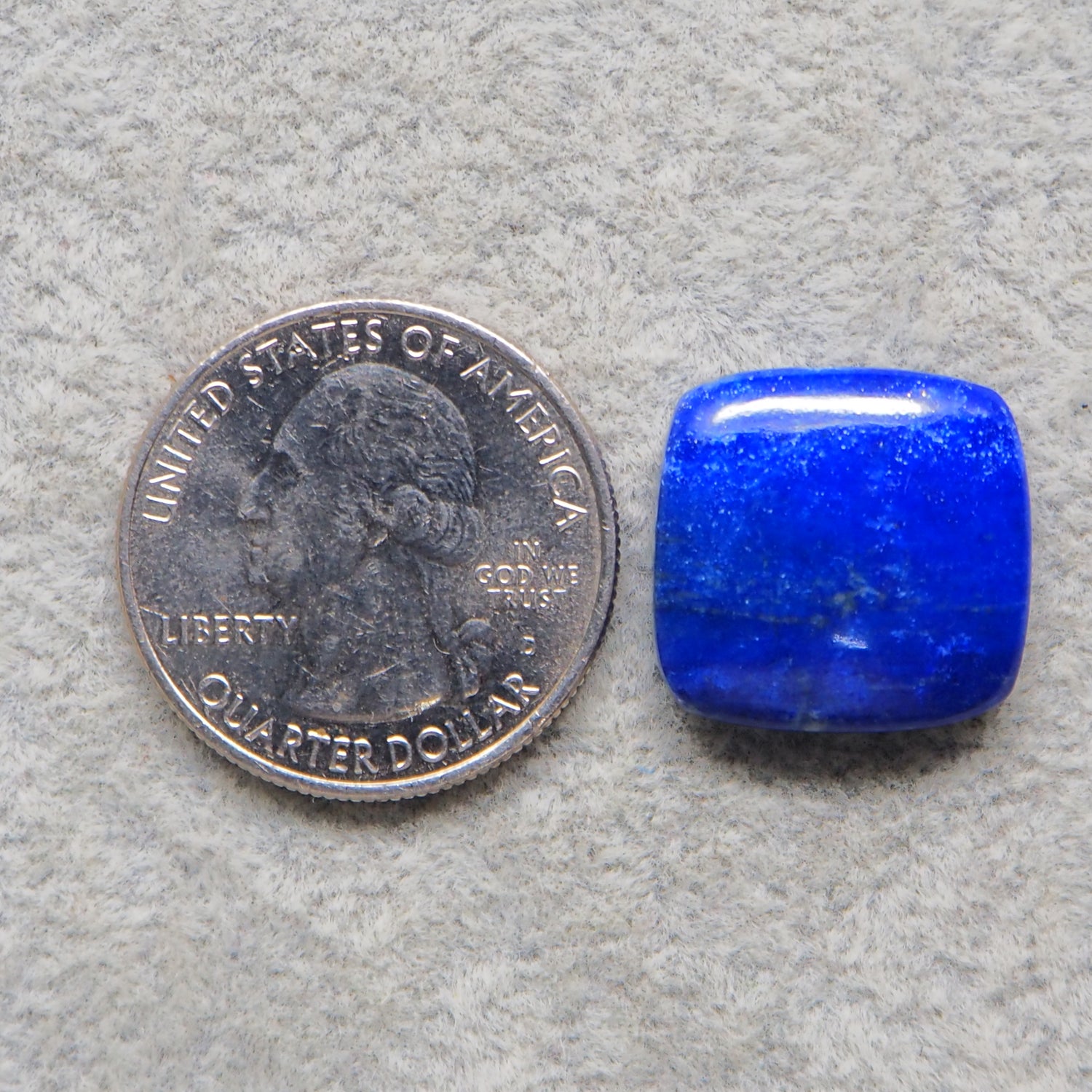 Lapis Lazuli Cabochon 18x17mm 19ct Cushion – Pedra Gems