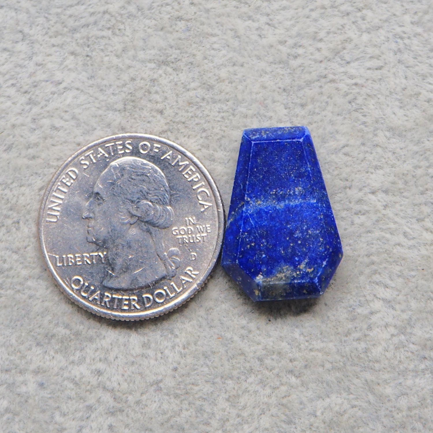 Lapis Lazuli Cabochon 22x15mm 16.5ct Coffin – Pedra Gems