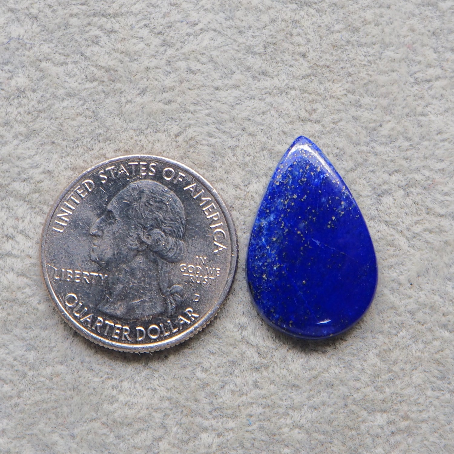 Lapis Lazuli Cabochon 25x16mm 10.5ct Pear – Pedra Gems