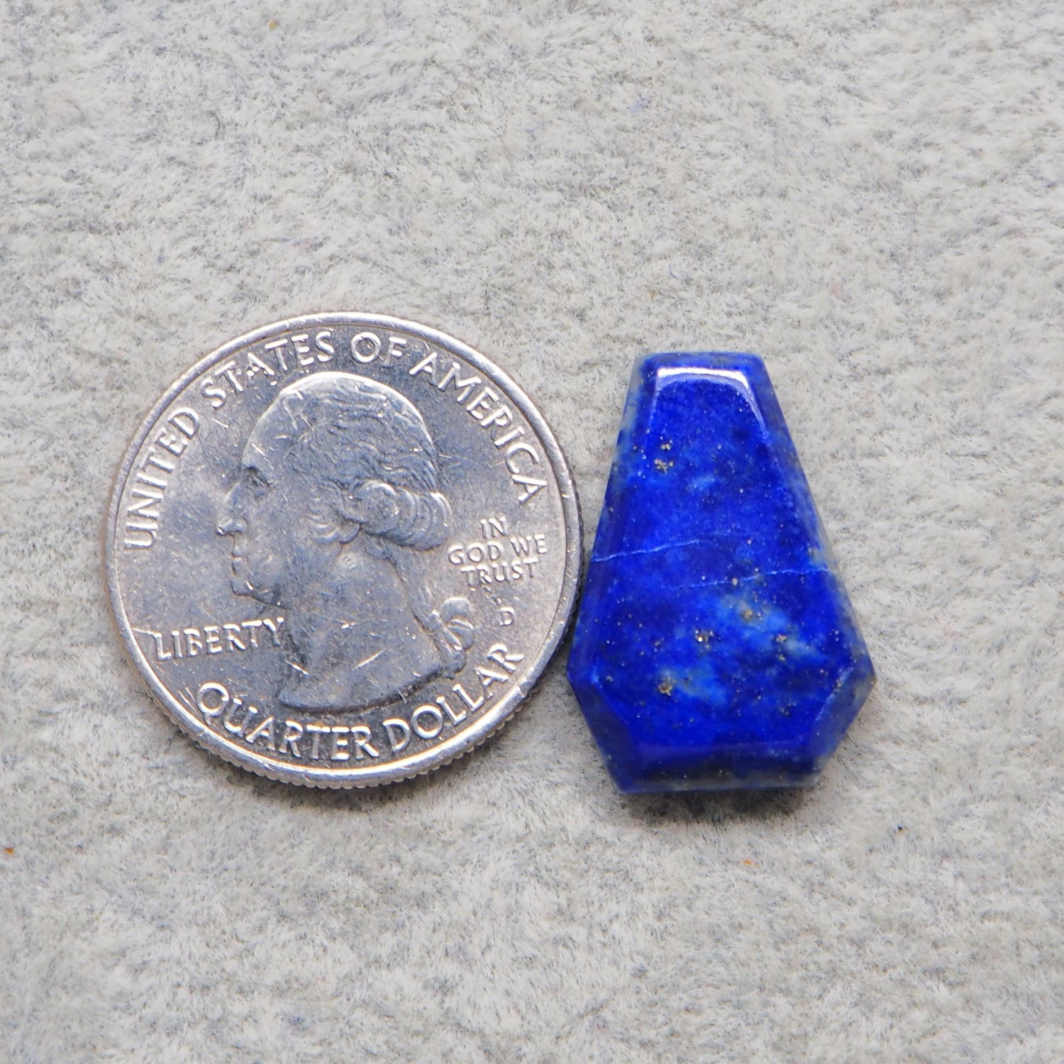 Lapis Lazuli Cabochon 22x15mm 13ct Coffin – Pedra Gems