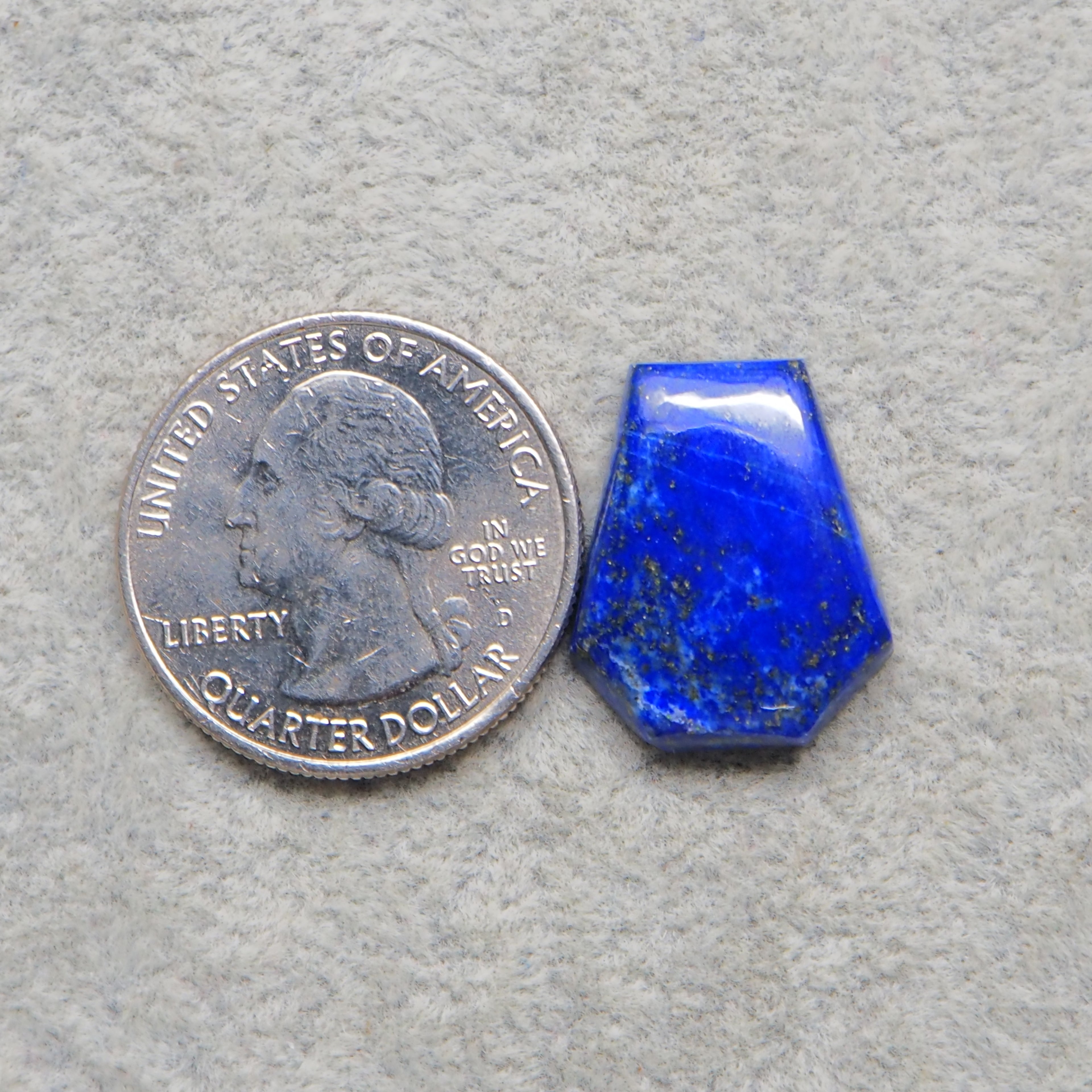 Natural Lapis Lazuli Coffin Cabochon 20x16mm 12.5ct – Pedra Gems One of a Kind Loose Gemstone